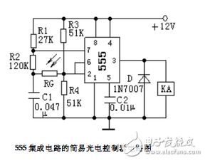 采用555集成電路的簡易光電控制器電路設(shè)計(jì)